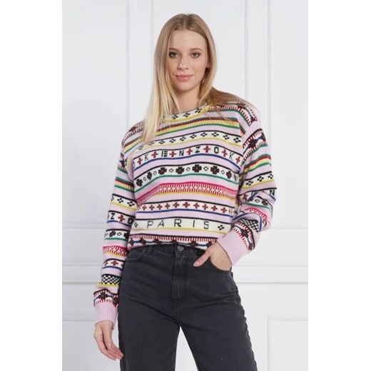 Kenzo Wełniany sweter | Regular Fit Kenzo M Gomez Fashion Store okazyjna cena