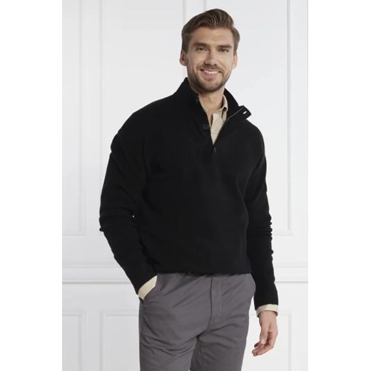 Calvin Klein Sweter LYCRA BLEND BUTTON QUARTER ZIP | Regular Fit | z dodatkiem wełny ze sklepu Gomez Fashion Store w kategorii Swetry męskie - zdjęcie 172839762