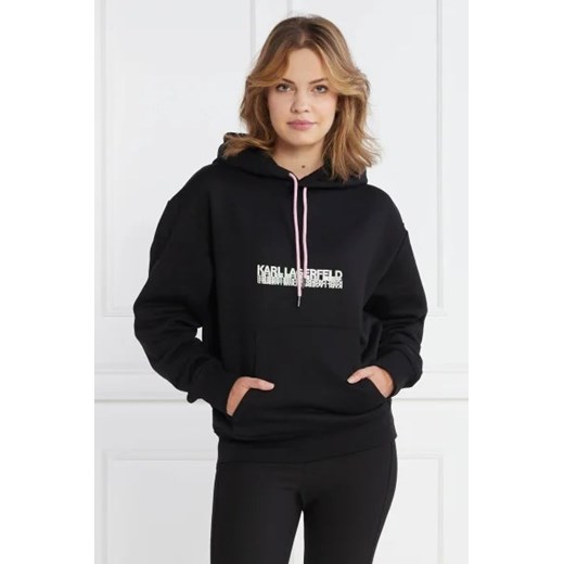 Karl Lagerfeld Bluza seasonal logo hoodie | Relaxed fit ze sklepu Gomez Fashion Store w kategorii Bluzy damskie - zdjęcie 172839911