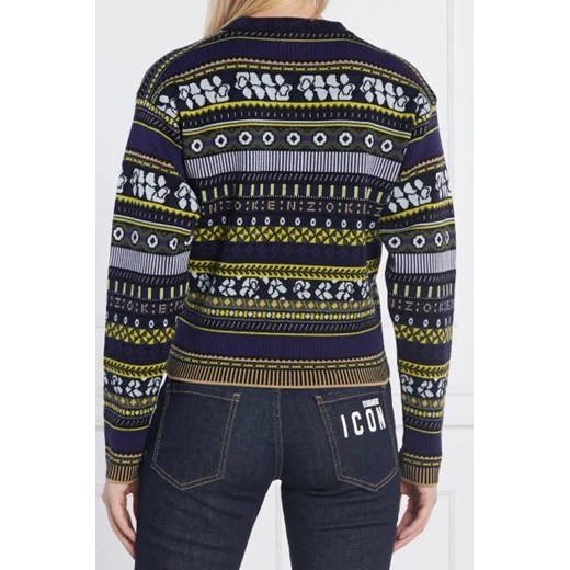 Kenzo Kardigan FAIR ISLE | Regular Fit | z dodatkiem wełny Kenzo XS okazyjna cena Gomez Fashion Store