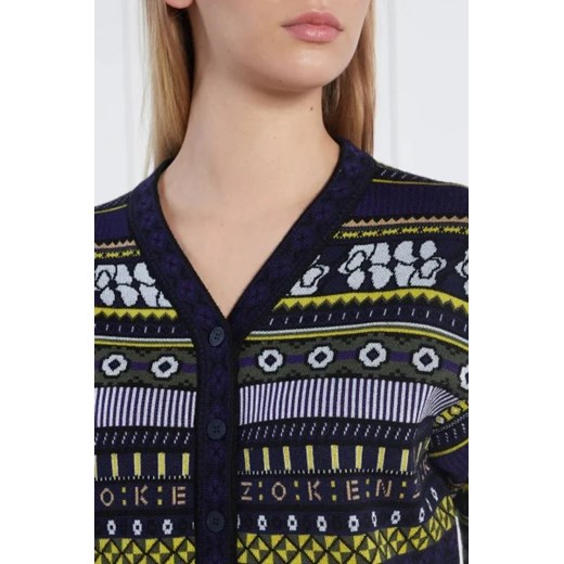 Kenzo Kardigan FAIR ISLE | Regular Fit | z dodatkiem wełny Kenzo XS okazja Gomez Fashion Store