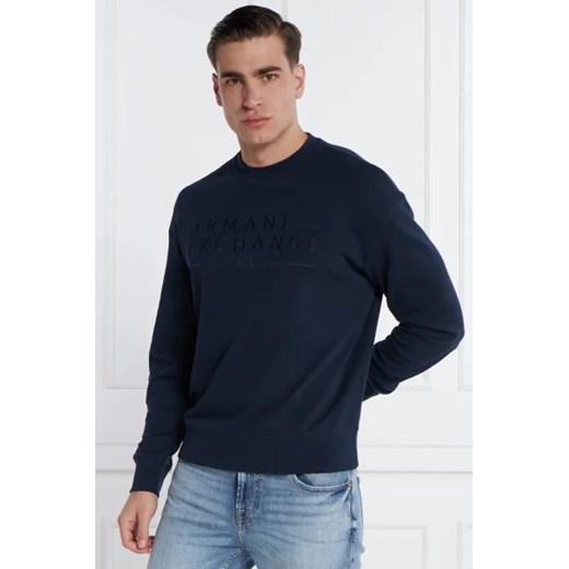 Armani Exchange Bluza | Regular Fit | z dodatkiem lnu Armani Exchange S Gomez Fashion Store