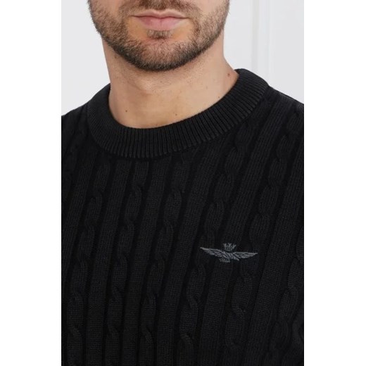 Aeronautica Militare Sweter | Regular Fit Aeronautica Militare XL okazja Gomez Fashion Store