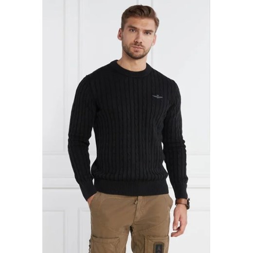 Aeronautica Militare Sweter | Regular Fit Aeronautica Militare XL Gomez Fashion Store okazja