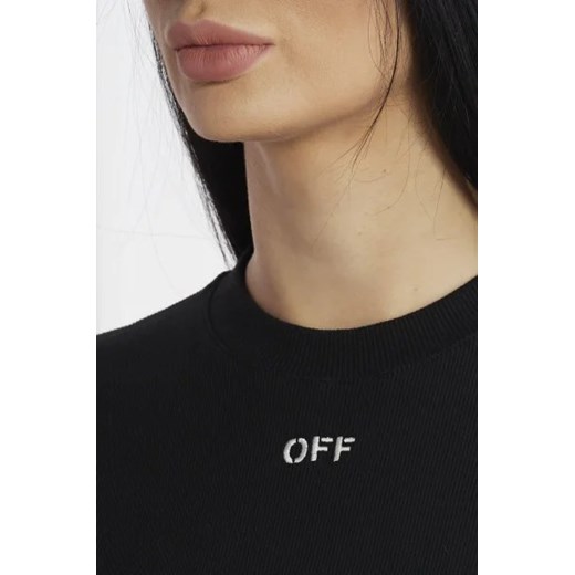 OFF-WHITE T-shirt | Cropped Fit M okazyjna cena Gomez Fashion Store