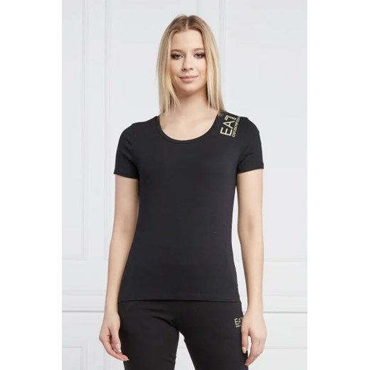 EA7 T-shirt | Regular Fit ze sklepu Gomez Fashion Store w kategorii Bluzki damskie - zdjęcie 172842770