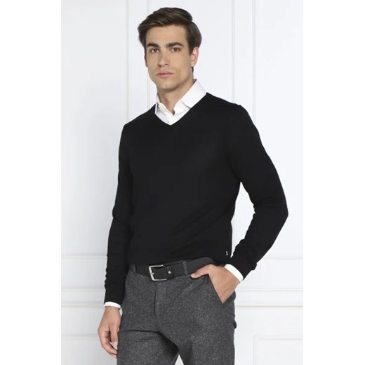 BOSS BLACK Wełniany sweter Melba-P | Slim Fit ze sklepu Gomez Fashion Store w kategorii Swetry męskie - zdjęcie 172843024
