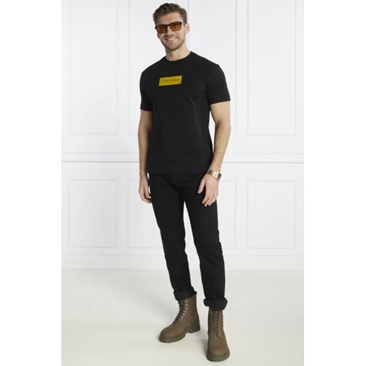 T-shirt męski Calvin Klein z krótkim rękawem młodzieżowy