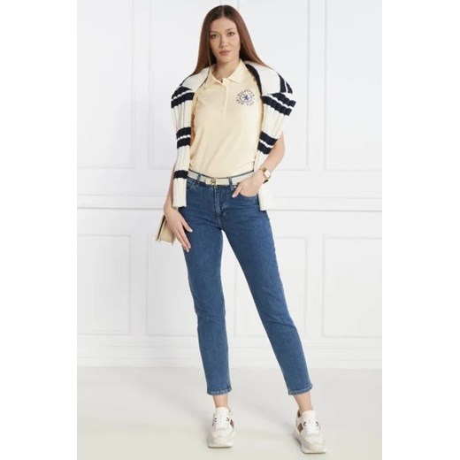 Bluzka damska Tommy Hilfiger z bawełny z kołnierzykiem