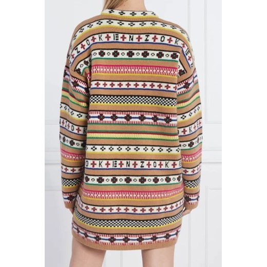 Kenzo Wełniana sukienka Kenzo L okazyjna cena Gomez Fashion Store