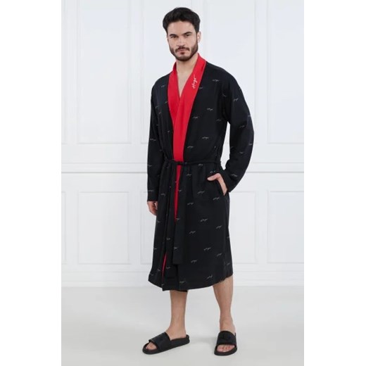Hugo Bodywear Szlafrok Handwritten Kimono | Relaxed fit ze sklepu Gomez Fashion Store w kategorii Szlafroki męskie - zdjęcie 172845860