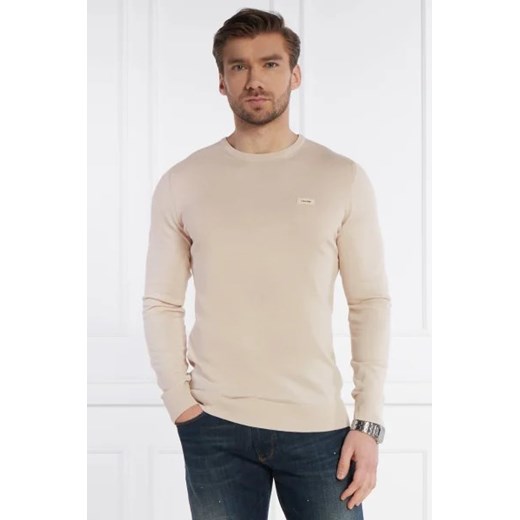 Calvin Klein Sweter | Regular Fit | z dodatkiem jedwabiu ze sklepu Gomez Fashion Store w kategorii Swetry męskie - zdjęcie 172846514