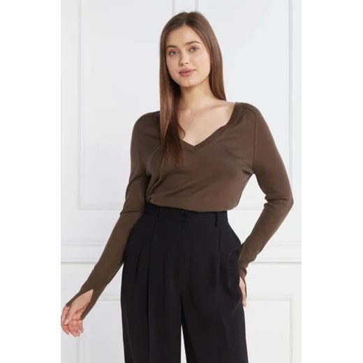 Calvin Klein Wełniany sweter EXTRA FINE V-NK | Regular Fit Calvin Klein XS okazja Gomez Fashion Store
