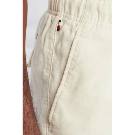 Tommy Hilfiger Szorty HARLEM | Tapered fit | z dodatkiem lnu Tommy Hilfiger 36 okazja Gomez Fashion Store