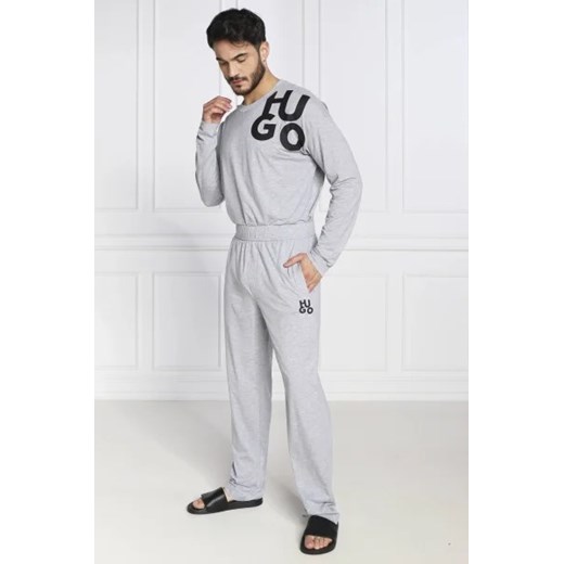 Hugo Bodywear Piżama Tagged Long Set | Regular Fit ze sklepu Gomez Fashion Store w kategorii Piżamy męskie - zdjęcie 172847874
