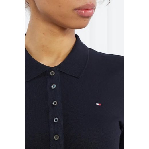 Bluzka damska Tommy Hilfiger z kołnierzykiem