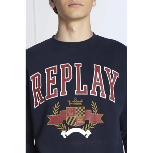 Replay Bluza | Regular Fit Replay XXL okazja Gomez Fashion Store