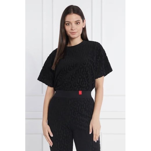 Hugo Bodywear Góra od piżamy TERRY_T-SHIRT | Relaxed fit ze sklepu Gomez Fashion Store w kategorii Piżamy damskie - zdjęcie 172849463
