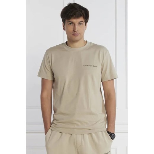 CALVIN KLEIN JEANS T-shirt LOGO TAPE | Regular Fit ze sklepu Gomez Fashion Store w kategorii T-shirty męskie - zdjęcie 172849854