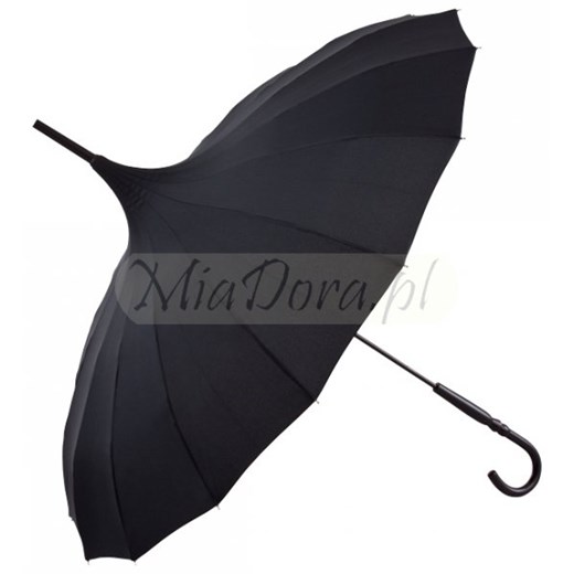 Cécile czarna pagoda parasol 16-drutowy parasole-miadora-pl  szkło