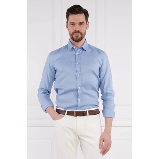 BOSS BLACK Lniana koszula Roger | Slim Fit ze sklepu Gomez Fashion Store w kategorii Koszule męskie - zdjęcie 172850540