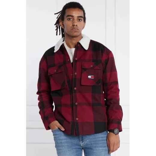 Tommy Jeans Kurtka TJM CHECK SHERPA LINED OVERSHIRT | Regular Fit ze sklepu Gomez Fashion Store w kategorii Kurtki męskie - zdjęcie 172851291