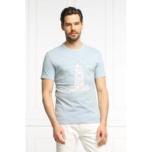 GUESS T-shirt Thewat | Slim Fit ze sklepu Gomez Fashion Store w kategorii T-shirty męskie - zdjęcie 172852224