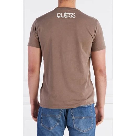 T-shirt męski Guess z bawełny 