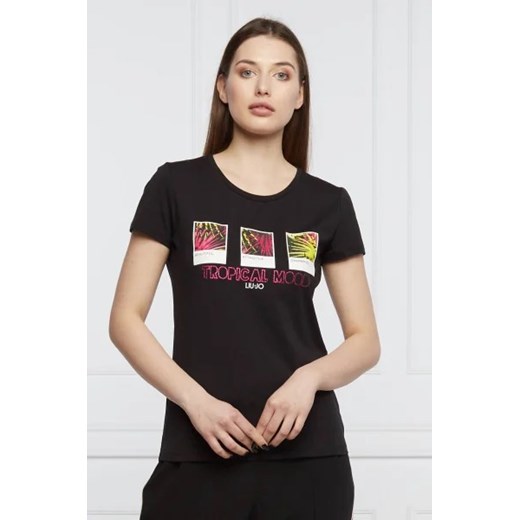 Liu Jo Sport T-shirt | Regular Fit ze sklepu Gomez Fashion Store w kategorii Bluzki damskie - zdjęcie 172853252