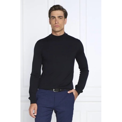 HUGO Wełniany sweter San Matteo | Regular Fit ze sklepu Gomez Fashion Store w kategorii Swetry męskie - zdjęcie 172854281