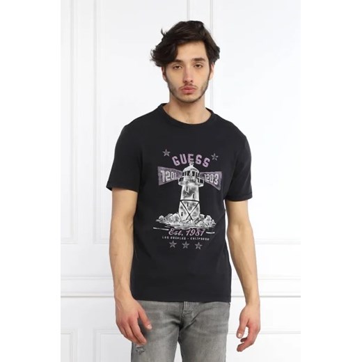 GUESS T-shirt Thewat | Slim Fit ze sklepu Gomez Fashion Store w kategorii T-shirty męskie - zdjęcie 172854362