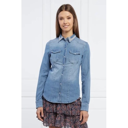 Liu Jo Koszula | Regular Fit | denim ze sklepu Gomez Fashion Store w kategorii Koszule damskie - zdjęcie 172854401