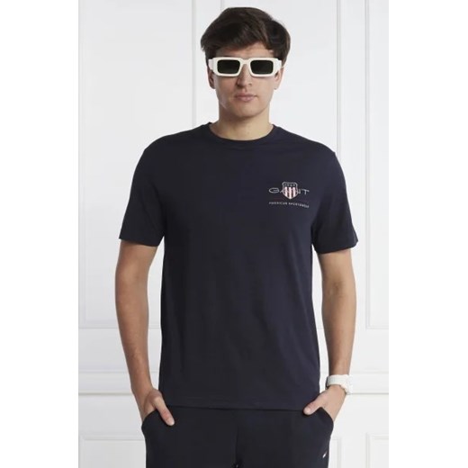 T-shirt męski Gant wiosenny 