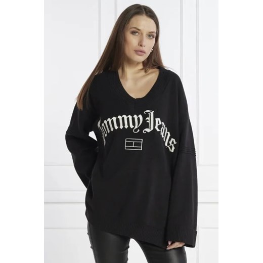 Tommy Jeans Sweter GRUNGE 1 | Oversize fit ze sklepu Gomez Fashion Store w kategorii Swetry damskie - zdjęcie 172857273