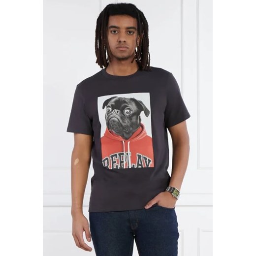 Replay T-shirt | Regular Fit ze sklepu Gomez Fashion Store w kategorii T-shirty męskie - zdjęcie 172858681