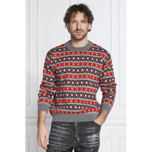 Kenzo Wełniany sweter | Regular Fit Kenzo XL wyprzedaż Gomez Fashion Store