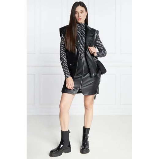 HUGO Skórzana spódnica Leonara XS wyprzedaż Gomez Fashion Store