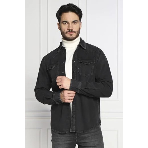 Karl Lagerfeld Koszula | Regular Fit | denim Karl Lagerfeld XL okazja Gomez Fashion Store
