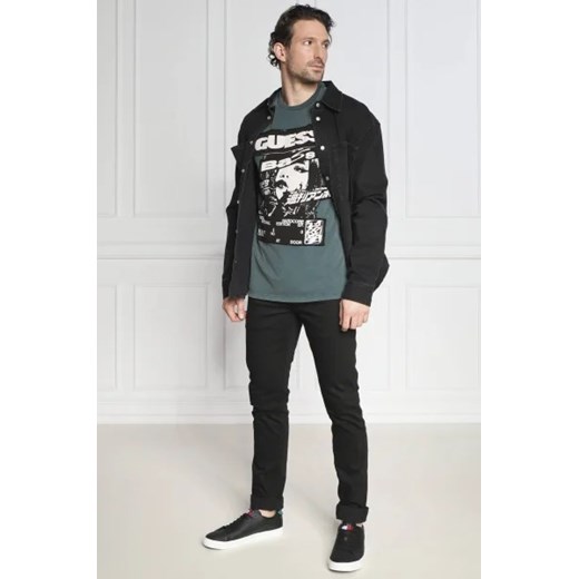 GUESS T-shirt SS BSC GUESS MUSIC POSTER | Regular Fit Guess M promocja Gomez Fashion Store