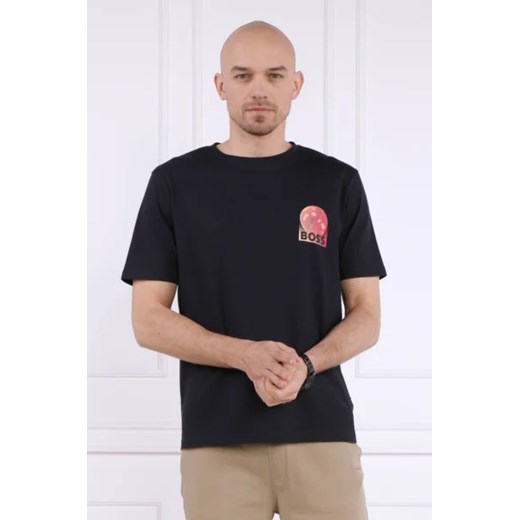T-shirt męski BOSS HUGO bawełniany z krótkimi rękawami