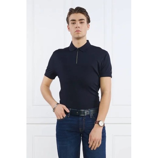Tommy Hilfiger Polo DC INTERLOCK ZIP | Slim Fit ze sklepu Gomez Fashion Store w kategorii T-shirty męskie - zdjęcie 172865714