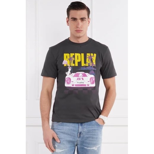 Replay T-shirt OPEN END | Regular Fit ze sklepu Gomez Fashion Store w kategorii T-shirty męskie - zdjęcie 172865903