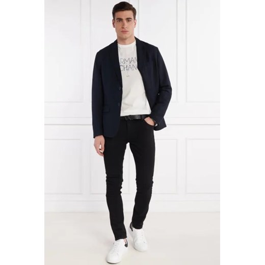 Armani Exchange Lniana marynarka | Regular Fit Armani Exchange 54 promocja Gomez Fashion Store
