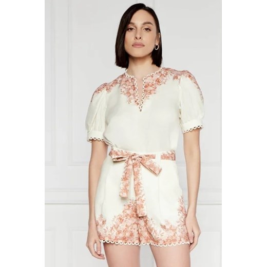 TWINSET Lniana bluzka | Regular Fit ze sklepu Gomez Fashion Store w kategorii Bluzki damskie - zdjęcie 172867220