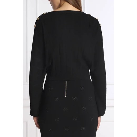 Pinko Sweter WINE | Cropped Fit Pinko S okazyjna cena Gomez Fashion Store