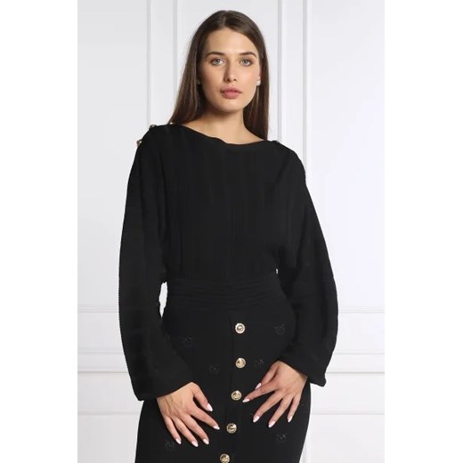 Pinko Sweter WINE | Cropped Fit Pinko S promocja Gomez Fashion Store