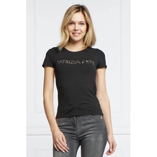 Patrizia Pepe T-shirt MAGLIA | Regular Fit ze sklepu Gomez Fashion Store w kategorii Bluzki damskie - zdjęcie 172868314