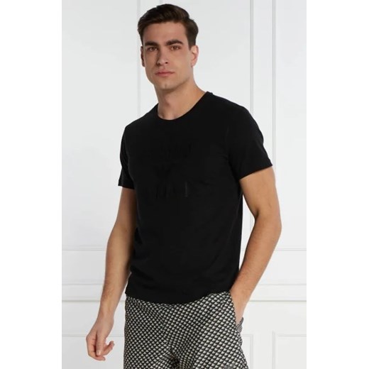Emporio Armani T-shirt | Regular Fit | z dodatkiem lnu ze sklepu Gomez Fashion Store w kategorii T-shirty męskie - zdjęcie 172868913