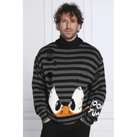 GCDS Sweter | Regular Fit | z dodatkiem wełny ze sklepu Gomez Fashion Store w kategorii Swetry męskie - zdjęcie 172869973