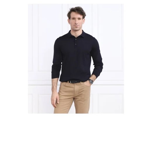 BOSS BLACK Wełniane polo Lancione | Regular Fit L wyprzedaż Gomez Fashion Store